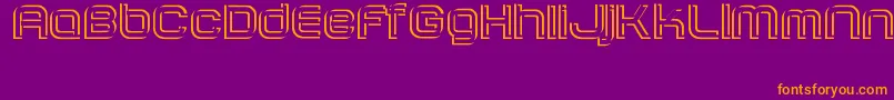 SombrasJed40 Font – Orange Fonts on Purple Background