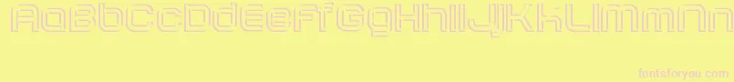 SombrasJed40 Font – Pink Fonts on Yellow Background