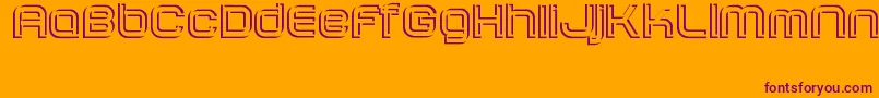 SombrasJed40 Font – Purple Fonts on Orange Background