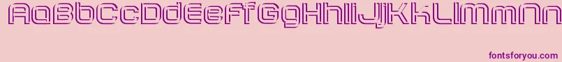 SombrasJed40 Font – Purple Fonts on Pink Background