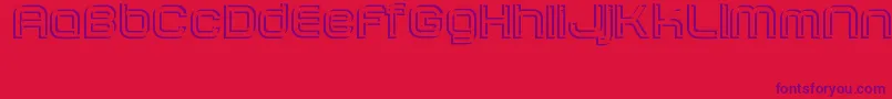 フォントSombrasJed40 – 赤い背景に紫のフォント