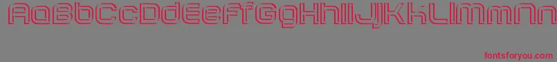 SombrasJed40 Font – Red Fonts on Gray Background