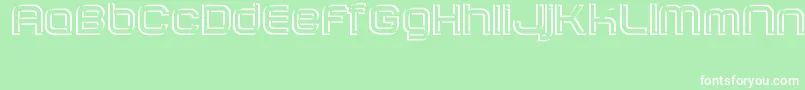 フォントSombrasJed40 – 緑の背景に白い文字