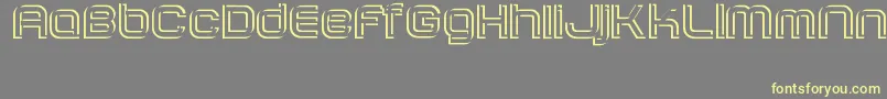 SombrasJed40 Font – Yellow Fonts on Gray Background