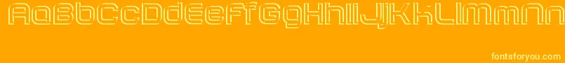 SombrasJed40 Font – Yellow Fonts on Orange Background