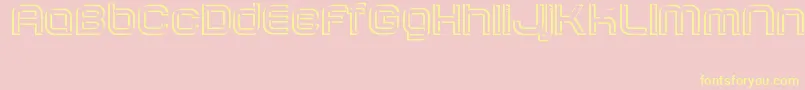 SombrasJed40 Font – Yellow Fonts on Pink Background