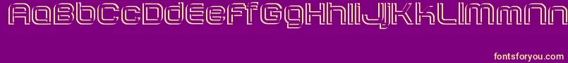 SombrasJed40 Font – Yellow Fonts on Purple Background
