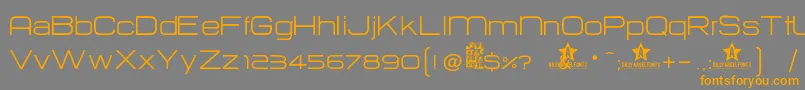 Hurtm Font – Orange Fonts on Gray Background
