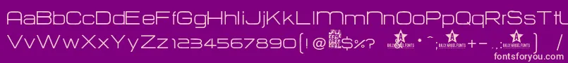 Hurtm Font – Pink Fonts on Purple Background