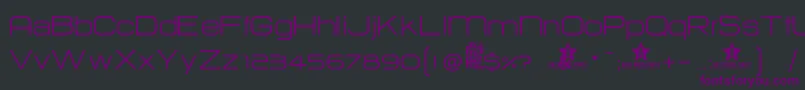 Hurtm Font – Purple Fonts on Black Background