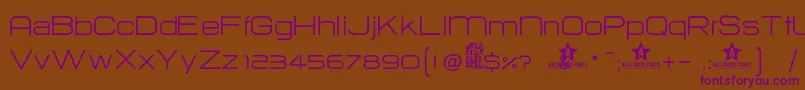 Hurtm Font – Purple Fonts on Brown Background