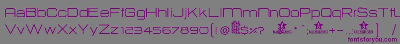 Hurtm Font – Purple Fonts on Gray Background