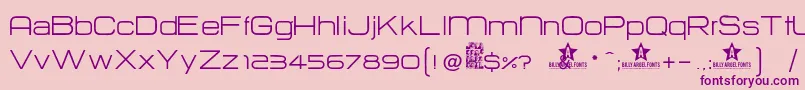 Hurtm Font – Purple Fonts on Pink Background