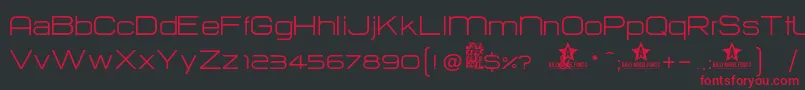 Hurtm Font – Red Fonts on Black Background