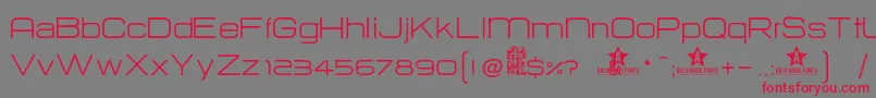 Hurtm Font – Red Fonts on Gray Background