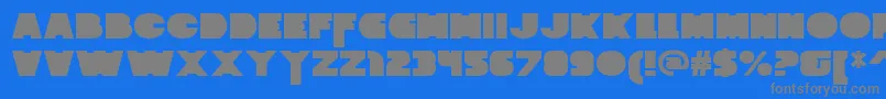 Police ZaiusBlock – polices grises sur fond bleu