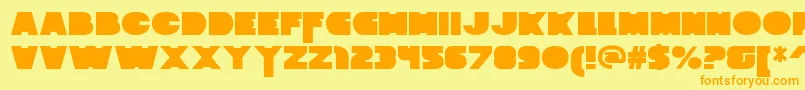 Lisätietoja ZaiusBlock-fontista ZaiusBlock-fontti – oranssit fontit keltaisella taustalla