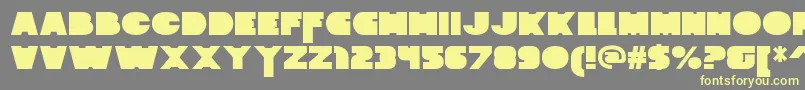 ZaiusBlock Font – Yellow Fonts on Gray Background