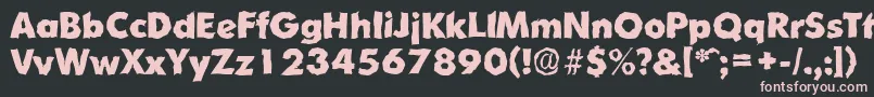 OrnitonsrandomXboldRegular Font – Pink Fonts on Black Background