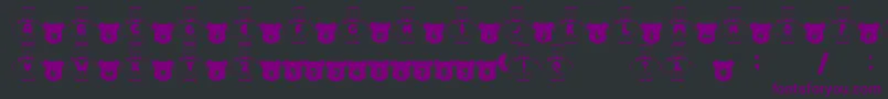 Czcionka MKumaFont – fioletowe czcionki na czarnym tle