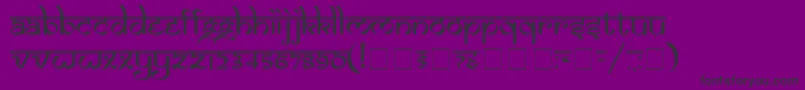 SamarkanNormal-Schriftart – Schwarze Schriften auf violettem Hintergrund