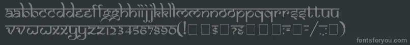 SamarkanNormal Font – Gray Fonts on Black Background