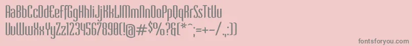 Więcej informacji o czcionce VervestdRegular Czcionka VervestdRegular – szare czcionki na różowym tle