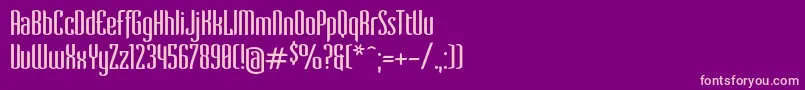 VervestdRegular Font – Pink Fonts on Purple Background
