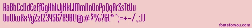 VervestdRegular Font – Purple Fonts on Pink Background
