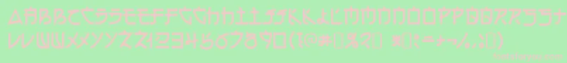 ElectroharmonixRegular Font – Pink Fonts on Green Background