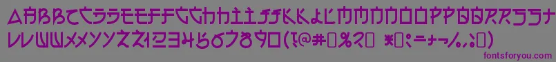 ElectroharmonixRegular Font – Purple Fonts on Gray Background
