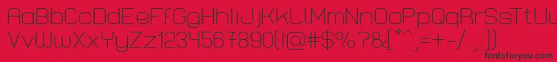 LastwaerkLight Font – Black Fonts on Red Background
