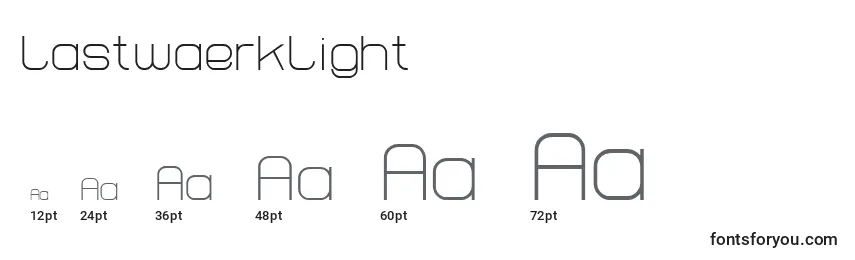 LastwaerkLight Font Sizes