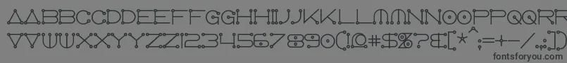 AnglocelestialBold-Schriftart – Schwarze Schriften auf grauem Hintergrund