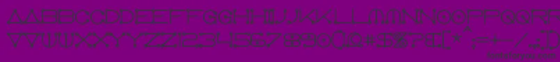 Шрифт AnglocelestialBold – чёрные шрифты на фиолетовом фоне