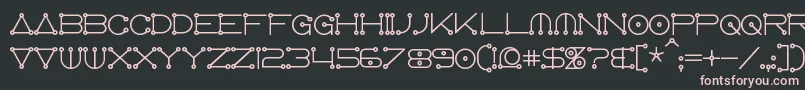 AnglocelestialBold Font – Pink Fonts on Black Background