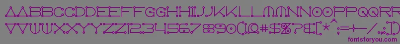 AnglocelestialBold Font – Purple Fonts on Gray Background