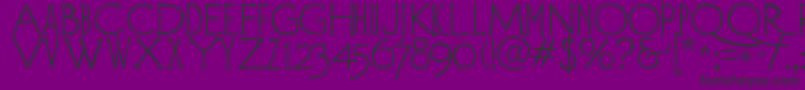 Diehld-Schriftart – Schwarze Schriften auf violettem Hintergrund