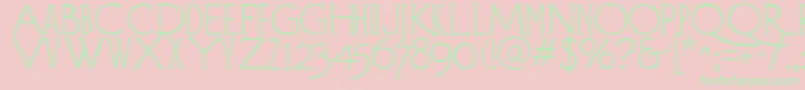 Diehld Font – Green Fonts on Pink Background