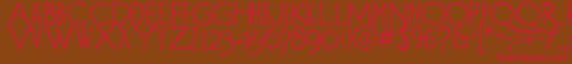 Diehld Font – Red Fonts on Brown Background