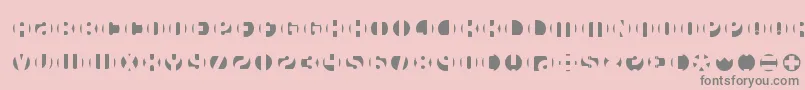 Dblayer4 Font – Gray Fonts on Pink Background