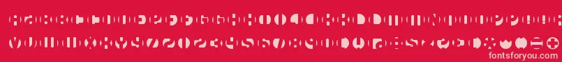 fuente Dblayer4 – Fuentes Rosadas Sobre Fondo Rojo