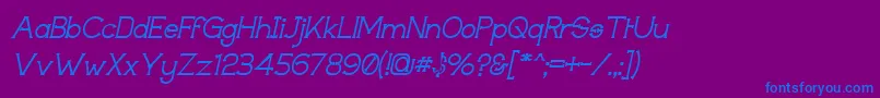 Techiigm Font – Blue Fonts on Purple Background