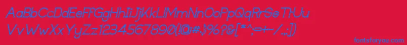 Techiigm Font – Blue Fonts on Red Background