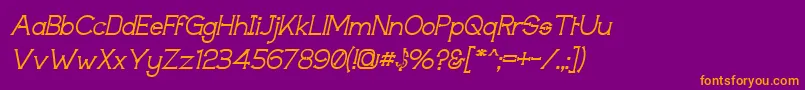 Techiigm Font – Orange Fonts on Purple Background