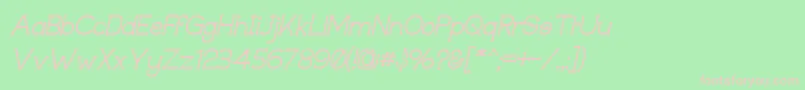 Techiigm Font – Pink Fonts on Green Background