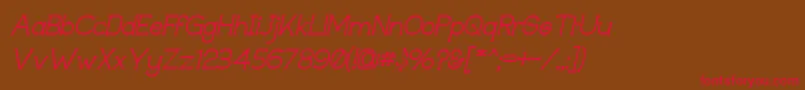 Techiigm Font – Red Fonts on Brown Background