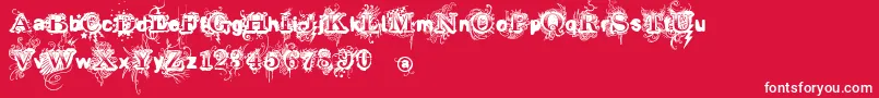Vtks Revolt Font – White Fonts on Red Background