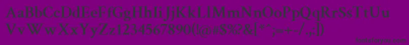 Шрифт CrimsonSemibold – чёрные шрифты на фиолетовом фоне