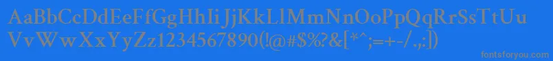CrimsonSemibold Font – Gray Fonts on Blue Background